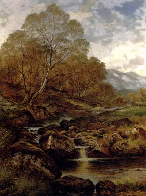 The Stream from the Hills of Wales painting by Benjamin Williams Leader