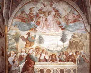 Assumption of the Virgin Oil painting by Benozzo Di Lese Di Sandro Gozzoli