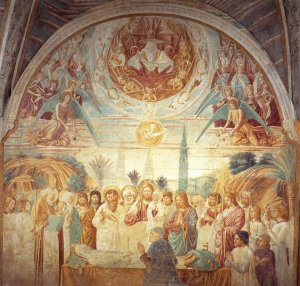 Death of Mary by Benozzo Di Lese Di Sandro Gozzoli Oil Painting