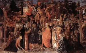 Descent from the Cross painting by Benozzo Di Lese Di Sandro Gozzoli