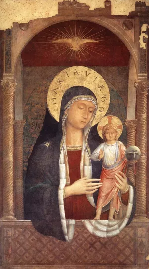 Madonna and Child Giving Blessings painting by Benozzo Di Lese Di Sandro Gozzoli