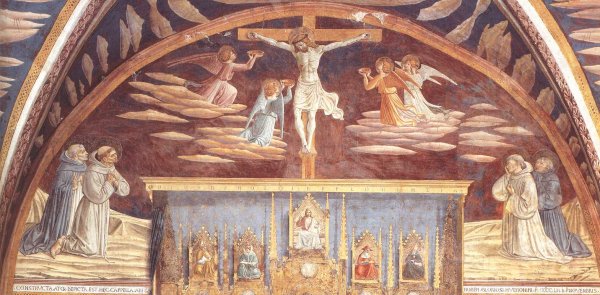 Main Product Photo of Madonna and Child Surrounded by Saints Detail Painting by Benozzo Di Lese Di Sandro Gozzoli