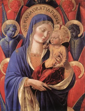 Madonna and Child by Benozzo Di Lese Di Sandro Gozzoli - Oil Painting Reproduction