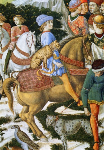 Main Product Photo of Portrait Of Giuliano De Medici Detail Painting by Benozzo Di Lese Di Sandro Gozzoli