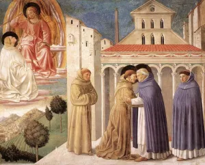 Scenes from the Life of St Francis Scene 4, South Wall by Benozzo Di Lese Di Sandro Gozzoli - Oil Painting Reproduction