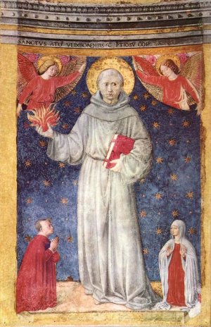 St Anthony of Padua Oil painting by Benozzo Di Lese Di Sandro Gozzoli