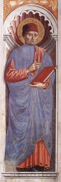 St Bartolus on the Pillar painting by Benozzo Di Lese Di Sandro Gozzoli