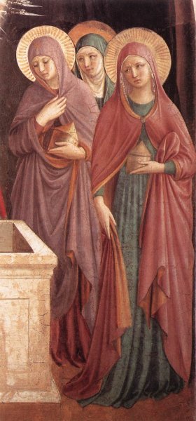 Women at the Tomb Detail by Benozzo Di Lese Di Sandro Gozzoli Oil Painting