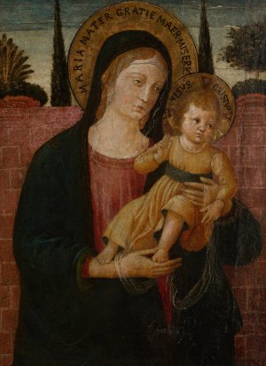 Madonna with Child by Benozzo Gozzoli Oil Painting