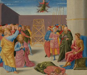 Saint Peter and Simon Magus by Benozzo Gozzoli Oil Painting