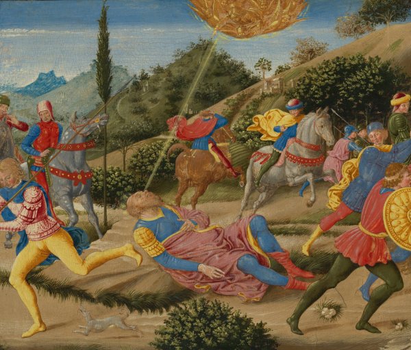Main Product Photo of The Conversion of Saint Paul Painting by Benozzo Gozzoli