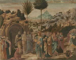 The Raising of Lazarus by Benozzo Gozzoli Oil Painting