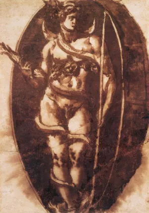Apollo Oil painting by Benvenuto Cellini