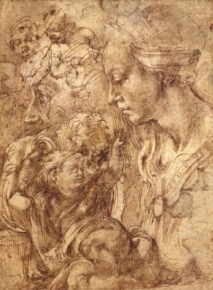 Studies by Benvenuto Cellini Oil Painting