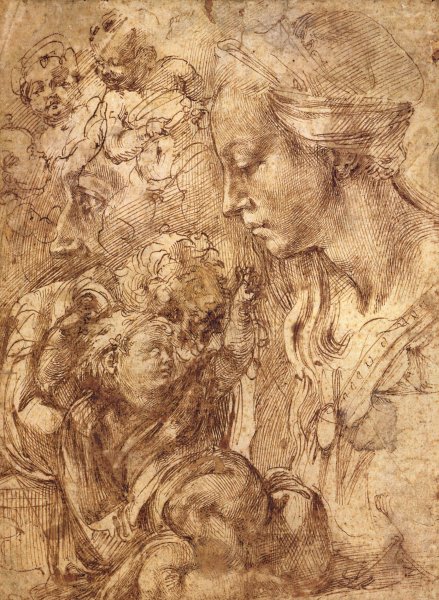 Main Product Photo of Studies Painting by Benvenuto Cellini