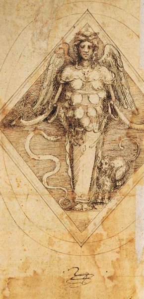 Study for a Seal by Benvenuto Cellini Oil Painting