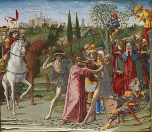 Christ Carrying the Cross by Benvenuto Di Giovanni Oil Painting