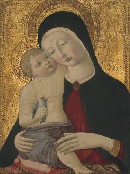 Virgin and Child  by Benvenuto Di Giovanni - Hand-Painted Oil Painting Reproduction