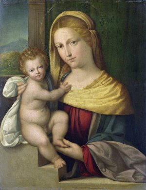 Madonna and Child by Benvenuto Tisi Oil Painting