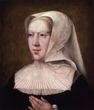 Portrait of Margaret of Austria painting by Bernaert Van Orley