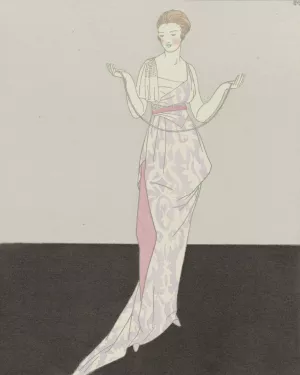 Bergson a promis de venir ; Robe de diner de Worth by Bernard Boutet De Monvel Oil Painting