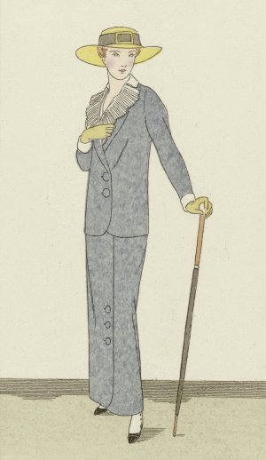 Journal des Dames et des Modes, 1912, Costumes Parisiens, no. 7 by Bernard Boutet De Monvel Oil Painting