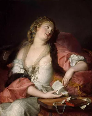 Lady Reading the Letters of Heloise and Abelard by Bernard D'Agesci Oil Painting