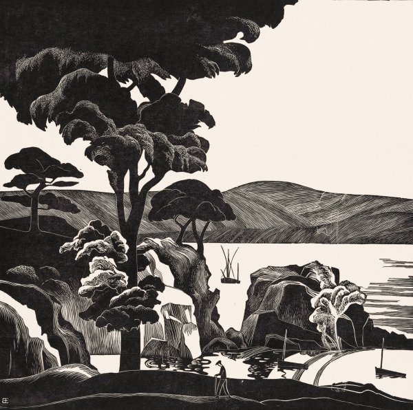 Bretonsche baai  by Bernard Essers - Hand-Painted Oil Painting Reproduction