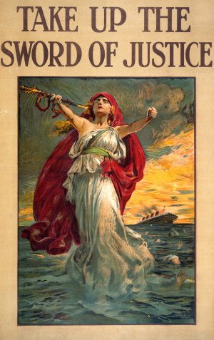 Take up the sword of justice by Bernard Partridge Oil Painting