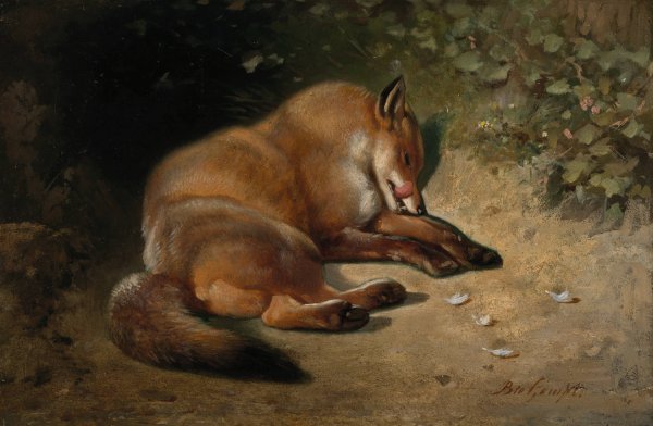 Main Product Photo of After the meal  Painting by Bernard Te Gempt