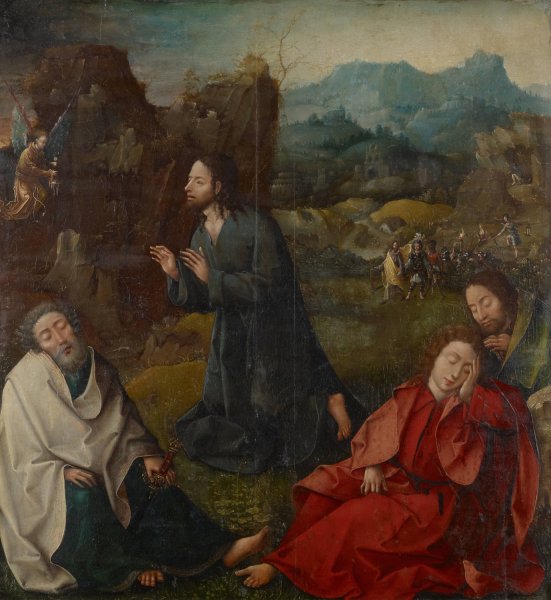 Christ on the Mount of Olives by Bernard Van Orley - Hand-Painted Oil Painting Reproduction