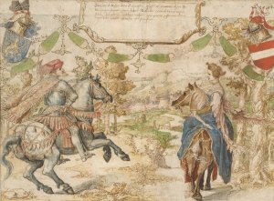 Otto, Count of Nassau and his Wife Adelheid van Vianen by Bernard Van Orley Oil Painting