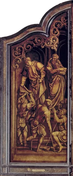 Saint Martin and Saint Mark by Bernard Van Orley Oil Painting