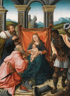 The Adoration Of The Magi by Bernard Van Orley Oil Painting