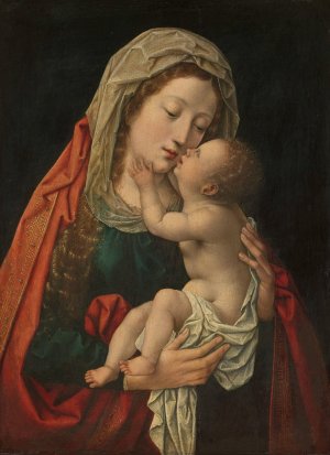 The Virgin and Child by Bernard Van Orley Oil Painting