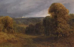 Windsor Castle From The Great Park by Bernard Walter Evans Oil Painting