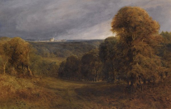 Windsor Castle From The Great Park by Bernard Walter Evans - Hand-Painted Oil Painting Reproduction
