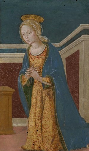 Virgin Annunciate by Bernardino Fungai Oil Painting