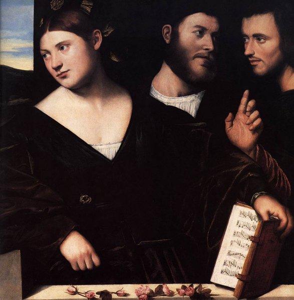 Main Product Photo of Allegory of Love Detail Painting by Bernardino Licinio