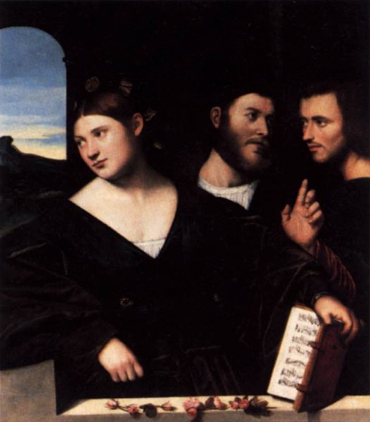 Main Product Photo of Allegory of Love Painting by Bernardino Licinio