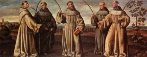 Franciscan Martyrs painting by Bernardino Licinio