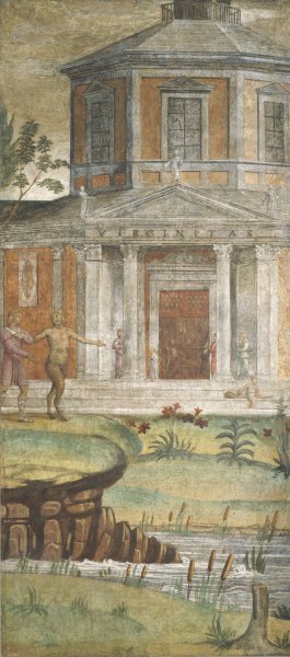 Cephalus and Pan at the Temple of Diana by Bernardino Luini Oil Painting