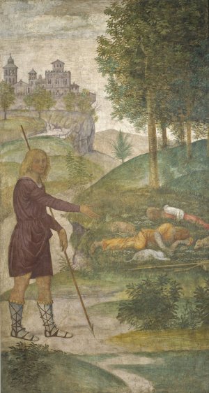 Cephalus and the Nymphs by Bernardino Luini Oil Painting