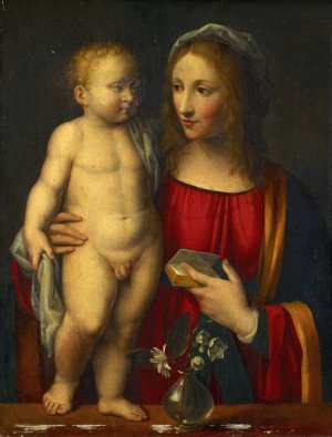 Madonna With Child by Bernardino Luini Oil Painting