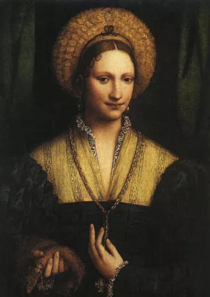 Portrait of a Lady by Bernardino Luini - Oil Painting Reproduction