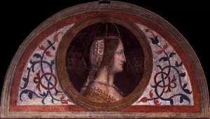 Portrait of Bianca Maria Visconti by Bernardino Luini - Oil Painting Reproduction