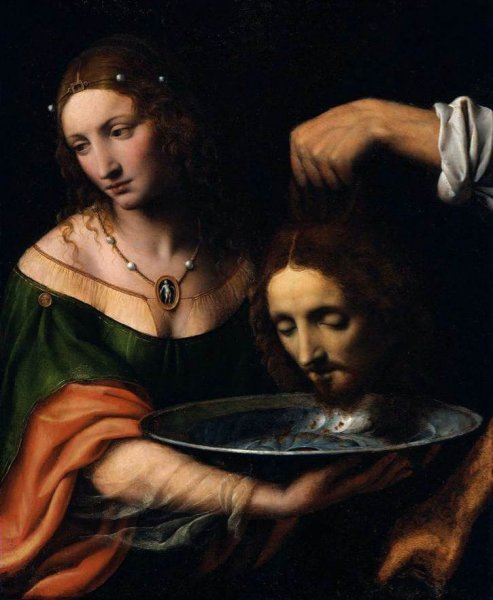 Main Product Photo of Salome with the Head of St John the Baptist Painting by Bernardino Luini
