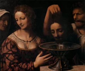 Salome Oil painting by Bernardino Luini