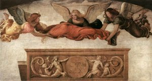 St Catherine Carried to her Tomb by Angels