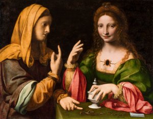 The Conversion of the Magdalen by Bernardino Luini Oil Painting